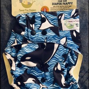 Three Sweat Pea Diaper Nappy